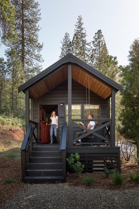 bay area glamping next to river in california