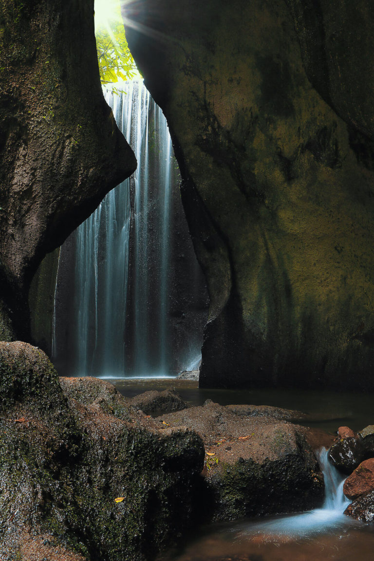 tukad cepung waterfall from the cave