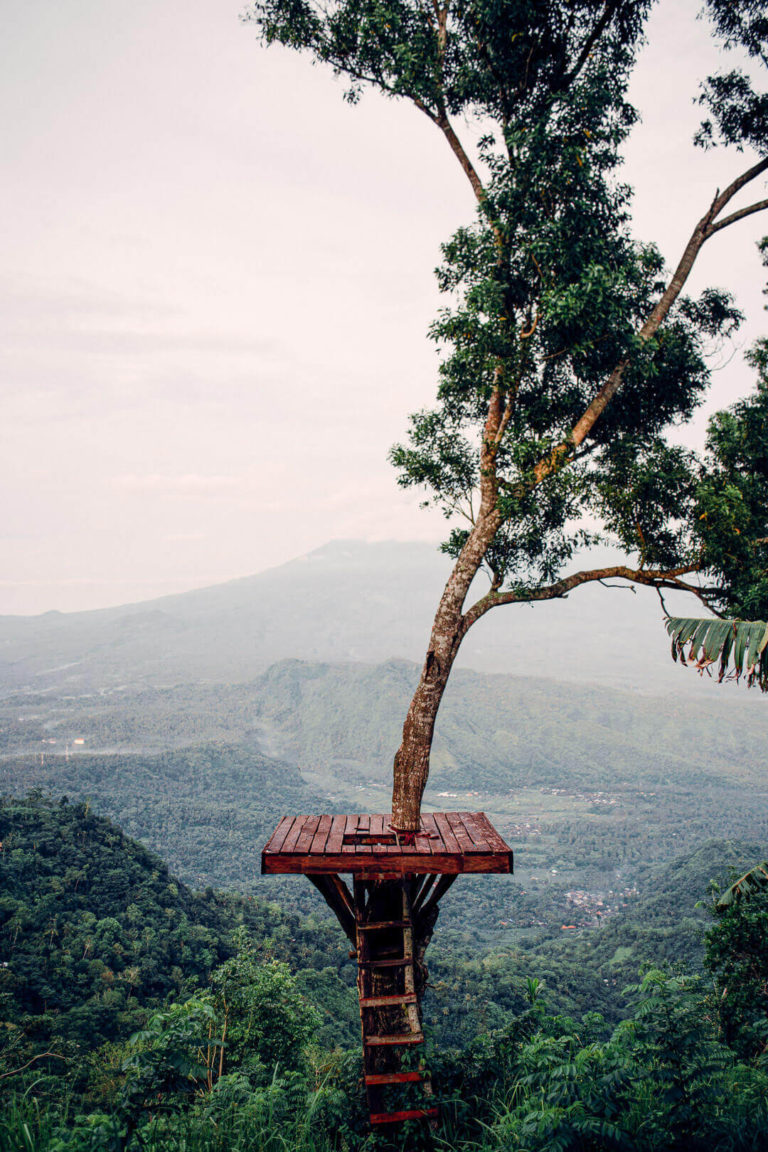 Lahangan Sweet viewpoint near Mt Agung in Bali