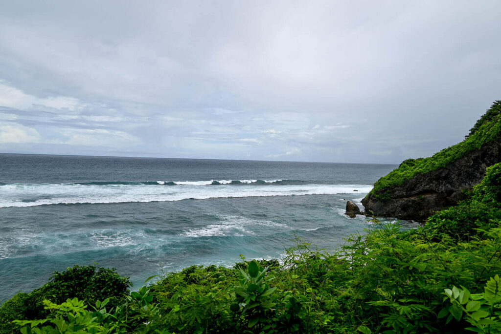 Parking lot at Uluwatu beach