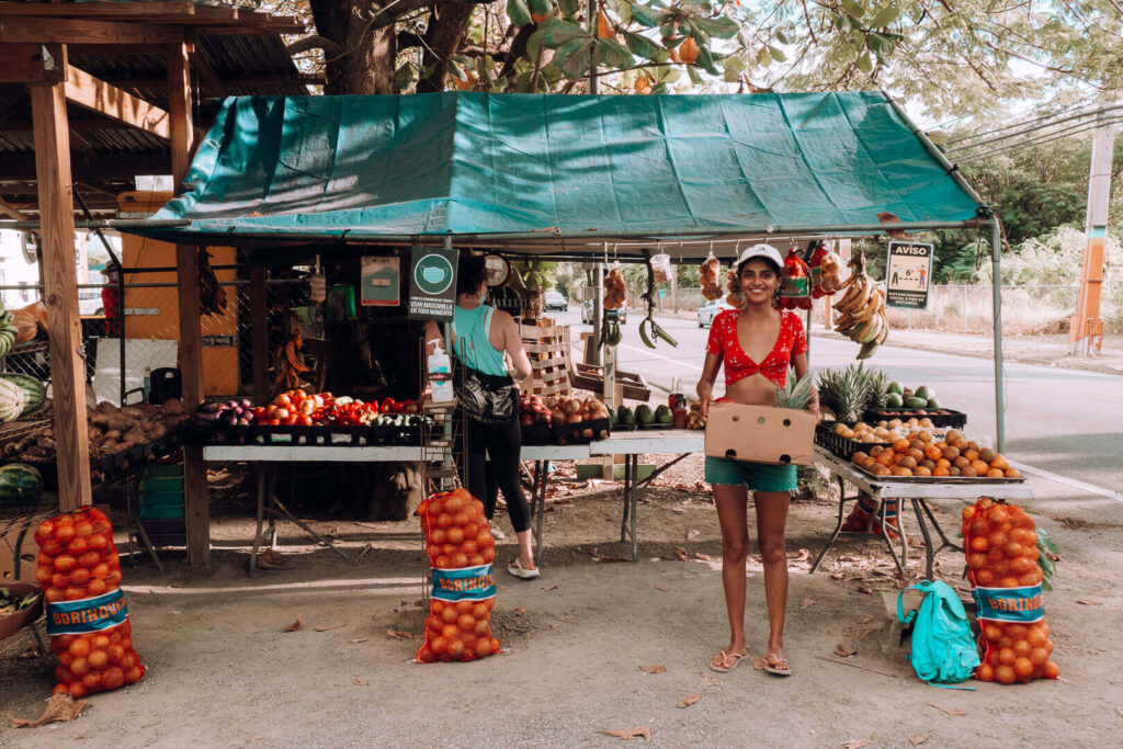 Rincon fruit stall in Puerto Rico