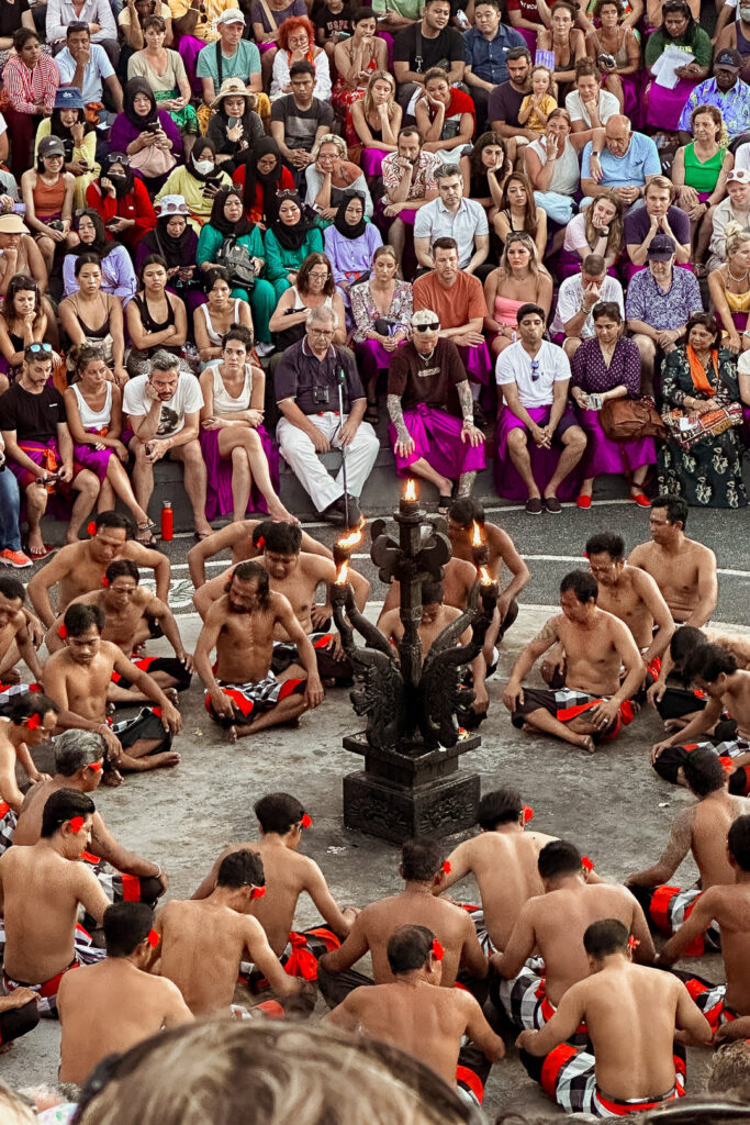 kecak dance at uluwatu temple in bali